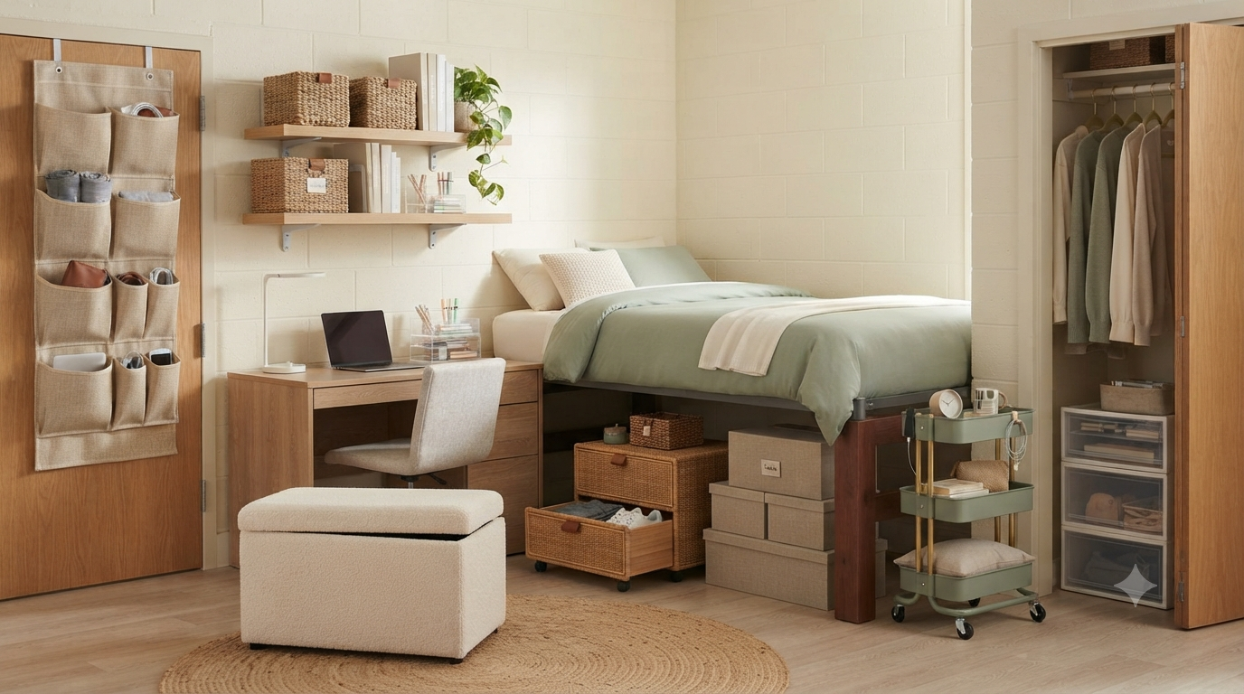 The Ultimate Masterclass: Aesthetic Storage Ideas for Small College Dorms for Maximum Style and Space